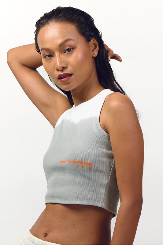 Grey dyed tank top